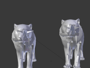 tiger white tiger bengal tiger wild life nature 3D Модель