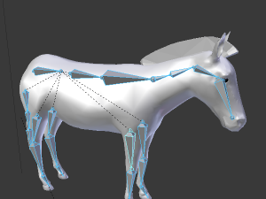 zebra low poly rigged animal mammal Modelo 3D