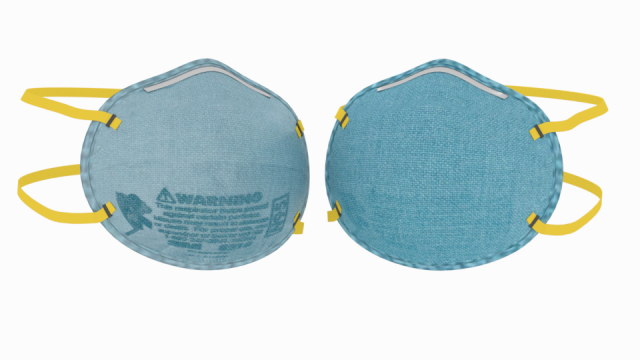 3m face mask n-95 surgical mask dust mask low-poly 3d cloth model collection 3D मॉडल .c4d .max .obj .3ds .fbx .stl .blend 