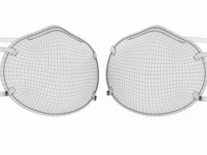 3m face mask n-95 surgical mask dust mask low-poly 3d cloth model collection 3D Model