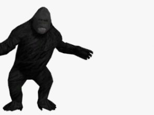 low poly gorilla ape chimpanzee 3D Model