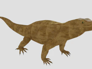 komodo dragon low poly reptile 3D Model