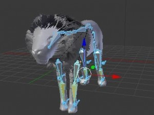 low poly rigged collection tiger white tiger panther black panther tigra pantera lion predator pack 3D Model