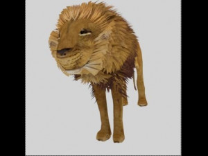 low poly rigged collection tiger white tiger panther black panther tigra pantera lion predator pack 3D Model