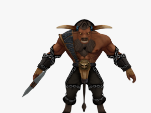 low poly rigged minotuar bullman 3Dモデル