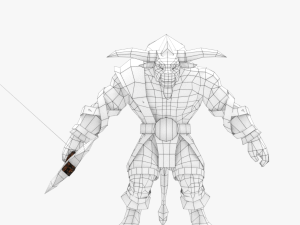 low poly rigged minotuar bullman 3Dモデル