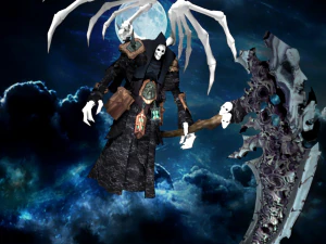 parca muerte guada&ntilde;a baja poli Modelo 3D