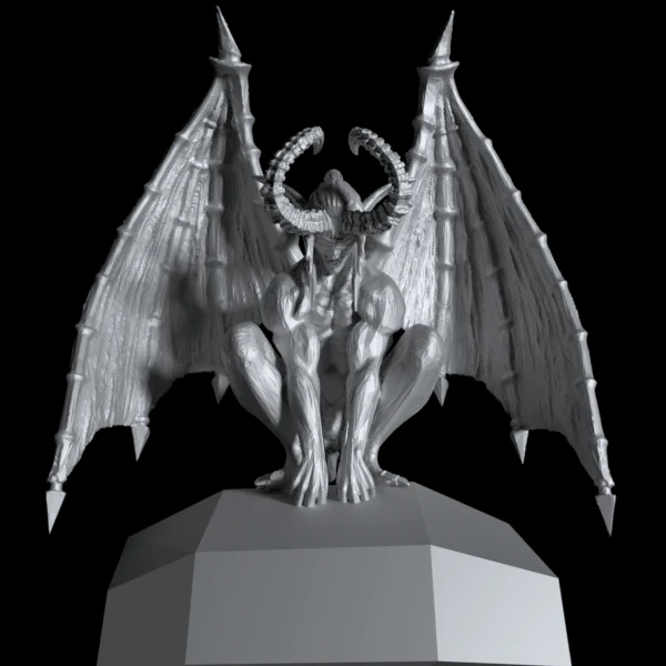 gargoyle print ready statue devil 3D Model .c4d .max .obj .3ds .fbx .stl .blend 