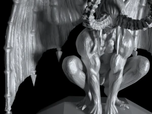 gargoyle print ready statue devil 3D Model