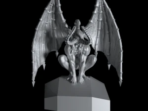 gargoyle print ready statue devil 3D Model
