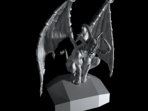 gargoyle print ready statue devil 3D Model