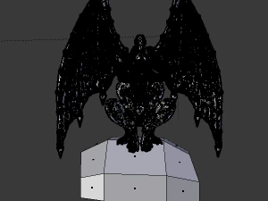 gargoyle print ready statue devil 3D Model