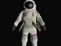 astronaut low poly rigged space man 3D Model