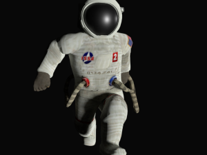 astronaut low poly rigged space man 3D Модель