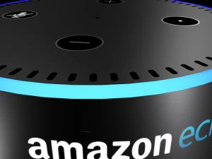 low poly amazon echo dot alexa game ready interior exterior gadget speaker device smart home alarm 3D Model