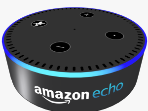 low poly amazon echo dot alexa game ready interior exterior gadget speaker device smart home alarm 3D Model