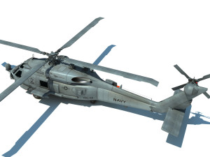 sh-60 - sh-70 seahawk helicopter low poly game ready 3D Model