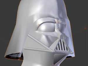 darth vader helmet realistic low poly 3D Model