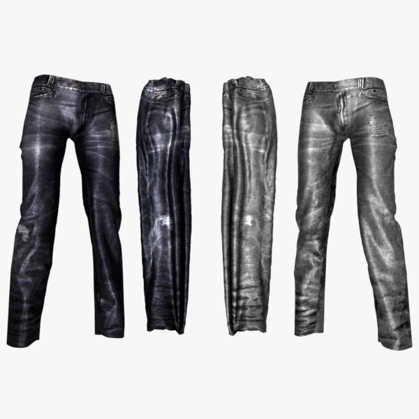 jeans 3D Model .c4d .max .obj .3ds .fbx .stl .blend 