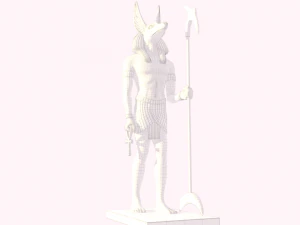 egypt sculptures statues collection 3D Model