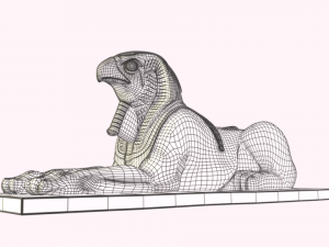 egypt sculptures statues collection 3D 模型