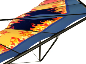 hang glider game ready 3D Model