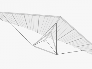 hang glider game ready Modelo 3D
