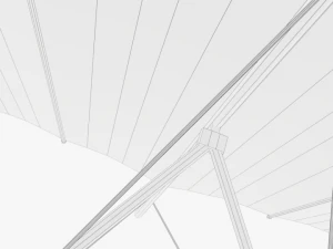 hang glider game ready 3D Model
