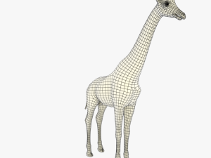 low poy rigged giraffe 3D मॉडल