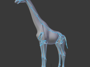 low poy rigged giraffe 3D मॉडल