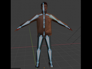 zombie horde crowd people rigged low poly 3D 모델