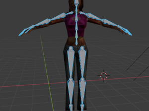 zombie horde crowd people rigged low poly 3D 모델