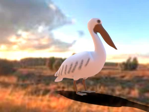 25 low poly bird collection game ready 3D Model