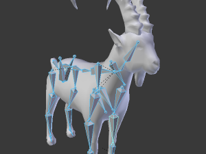 low poly rigged animal collection Model 3D