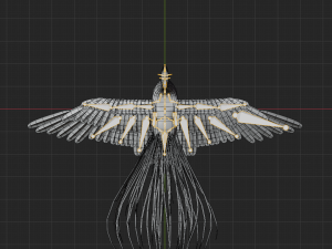realistic peacock rigged low poly 3D Model