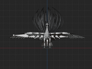 realistic peacock rigged low poly 3D Model