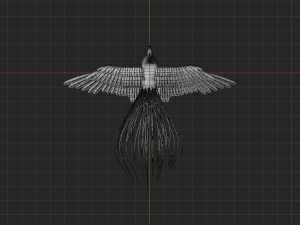 realistic peacock rigged low poly 3D Model