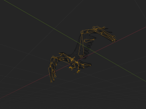 2 eagles rigged ow poly Modèle 3D