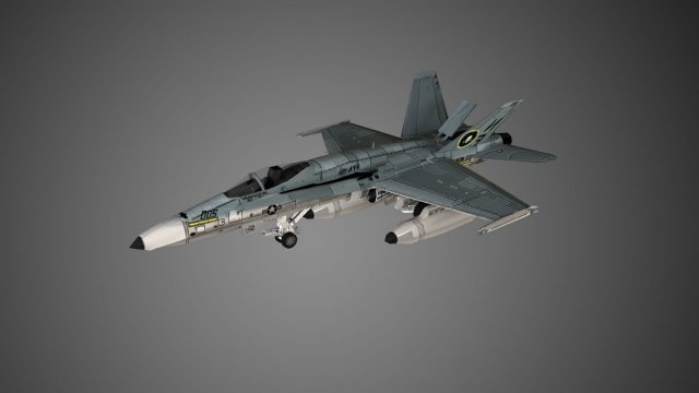 f 18 super hornet boeing 3Dモデル .c4d .max .obj .3ds .fbx .stl .blend 