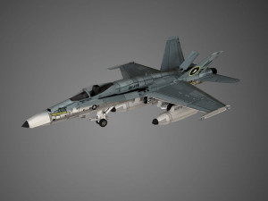 f 18 super hornet boeing Model 3D