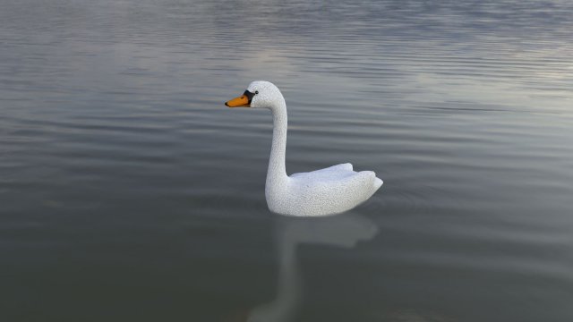 swan 3D मॉडल .c4d .max .obj .3ds .fbx .stl .blend