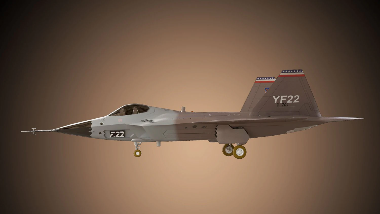 f 22 raptor 3D Model .c4d .max .obj .3ds .fbx .stl .blend