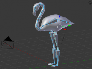 realistic low poly rigged flamingo Modelo 3D