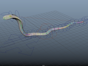 realistic snake and king cobra rigged low poly 3Dモデル