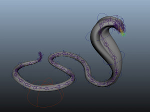 realistic snake and king cobra rigged low poly 3Dモデル