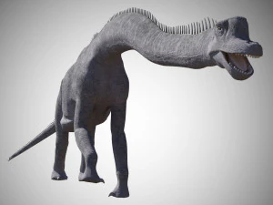 brachiosaurus low poly rigged 3D Model