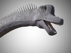 brachiosaurus low poly rigged 3D Model
