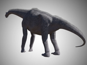 brachiosaurus low poly rigged 3D Model