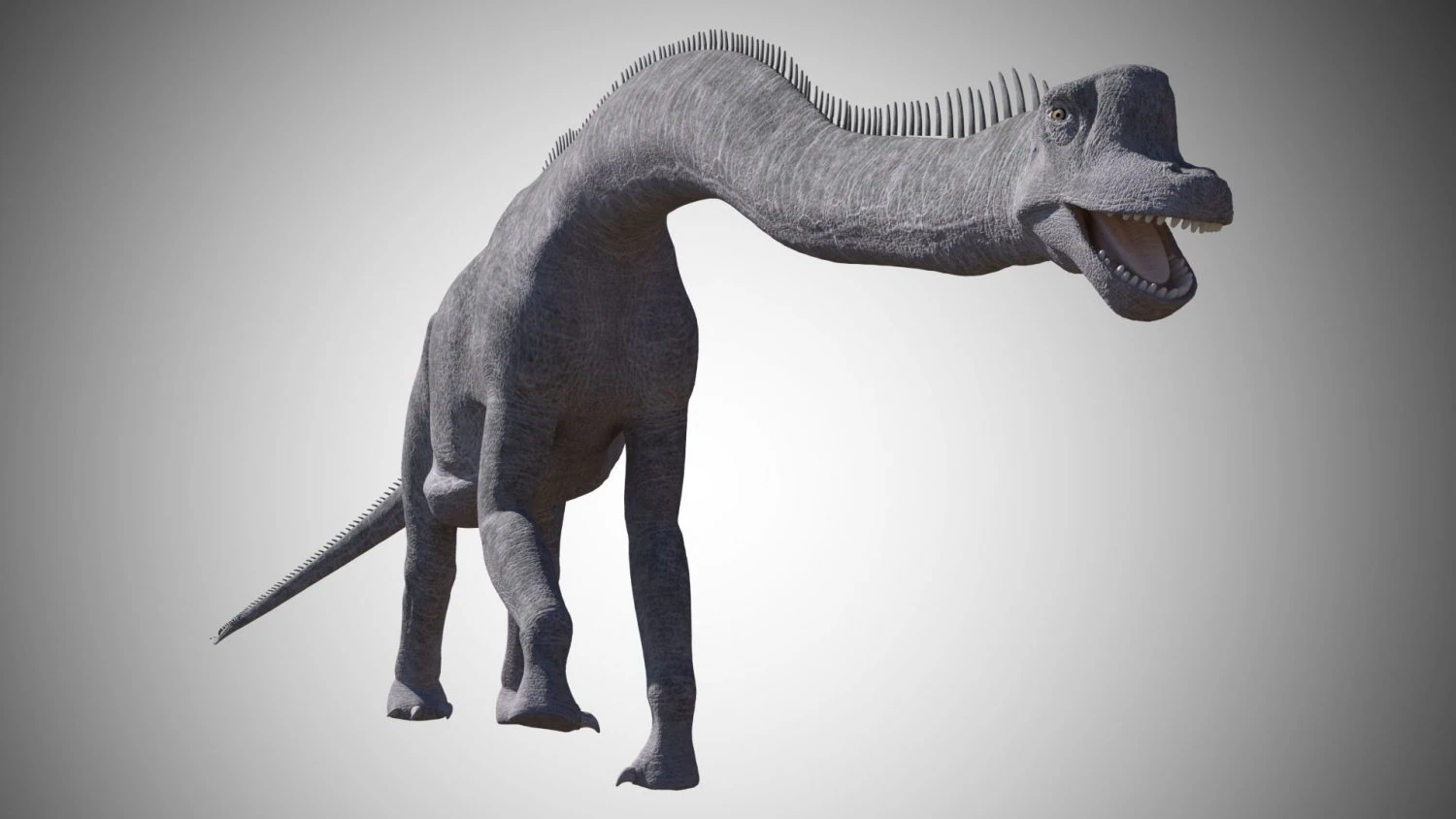 brachiosaurus low poly rigged 3D Model .c4d .max .obj .3ds .fbx .stl .blend 