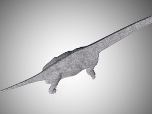 brachiosaurus low poly rigged 3D-Modell